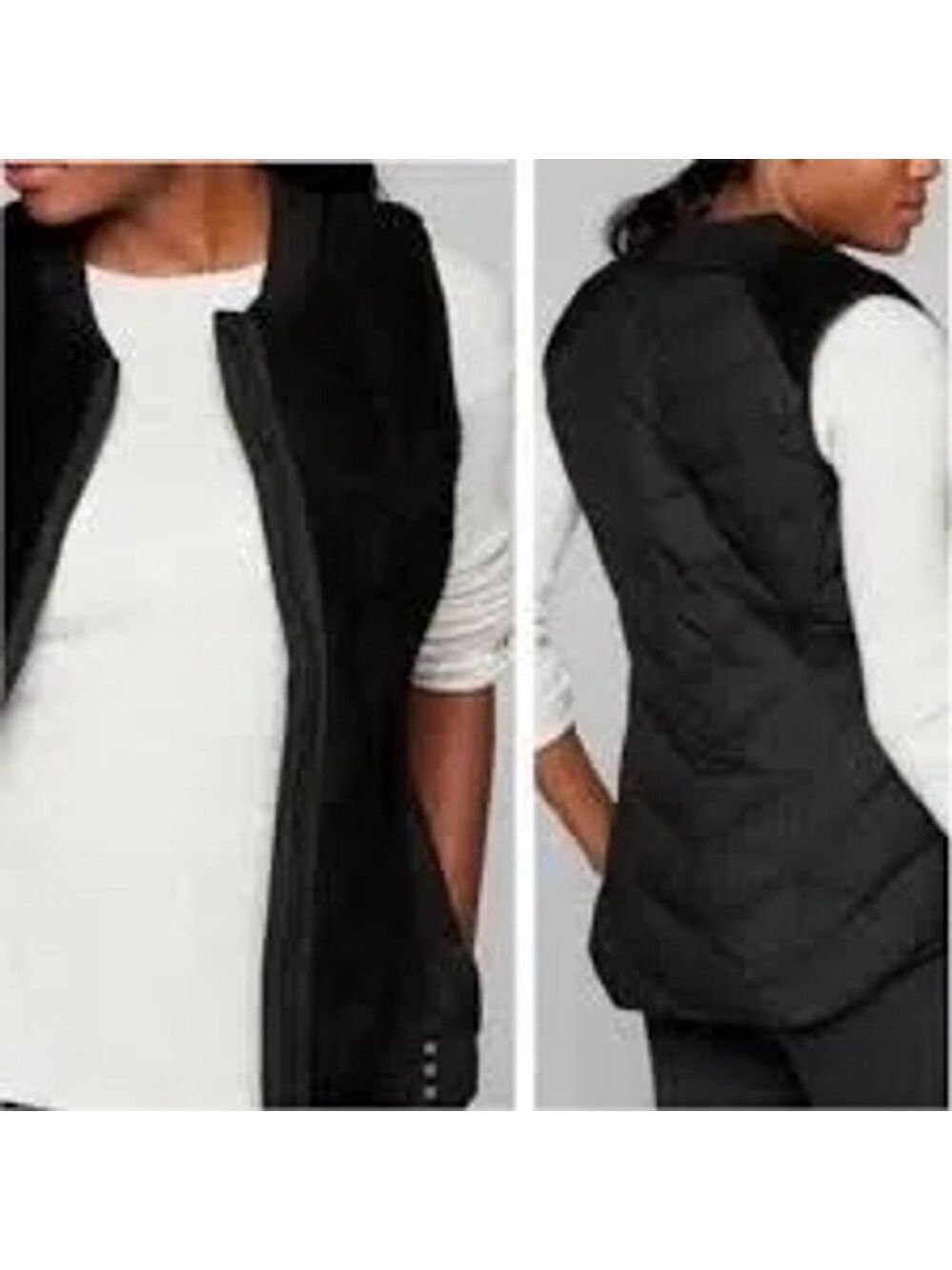Athleta Down Tundra Vest Size M Black